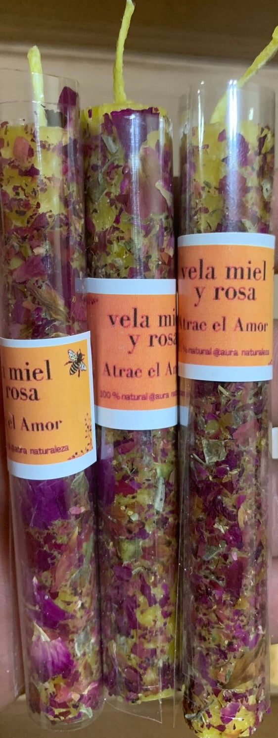 Vela para rituales de amor